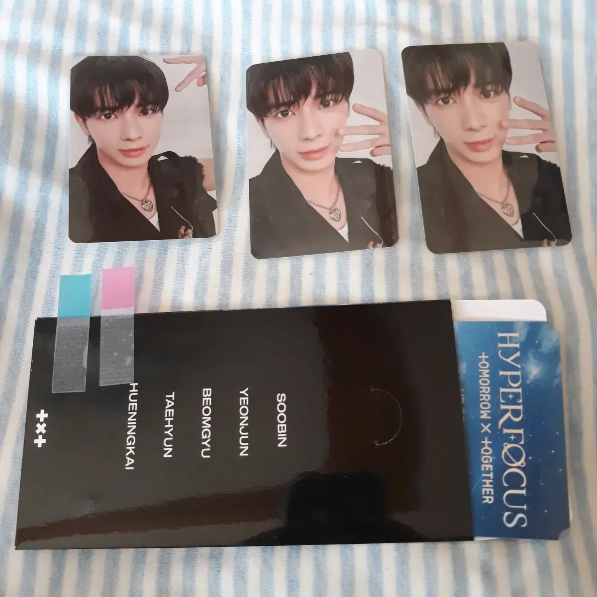 31) txt taehyun photocard 3-piece set Hyperfocus VR Cone Megabox