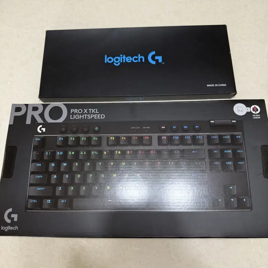 (미개봉) 로지텍 PRO x TKL 키보드 적축 리니어 새상품