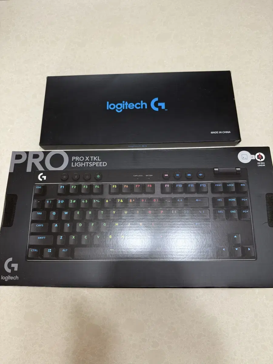 (미개봉) 로지텍 PRO x TKL 키보드 적축 리니어 새상품