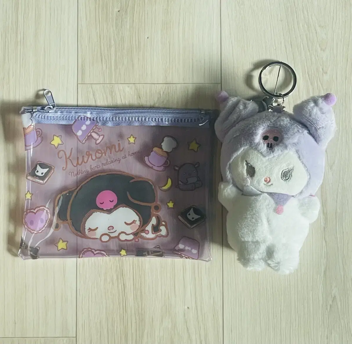 Kuromi pouch doll keyring