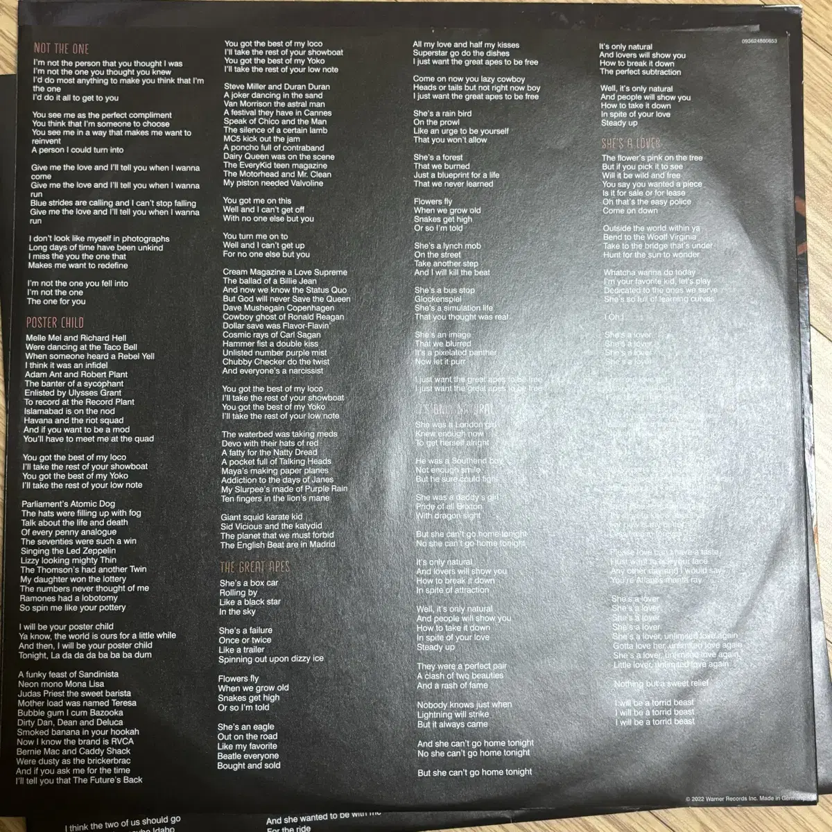 RED HOT CHILI PEPPERS Unlimited Love 2LP