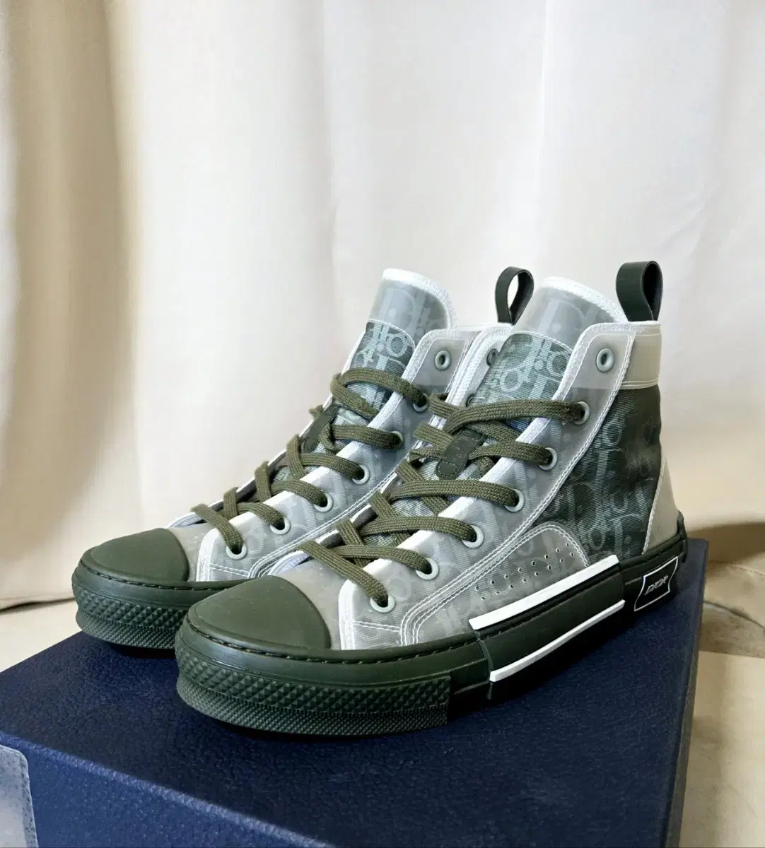 Dior B23 HighTop Sneakers/카키 레어템 41