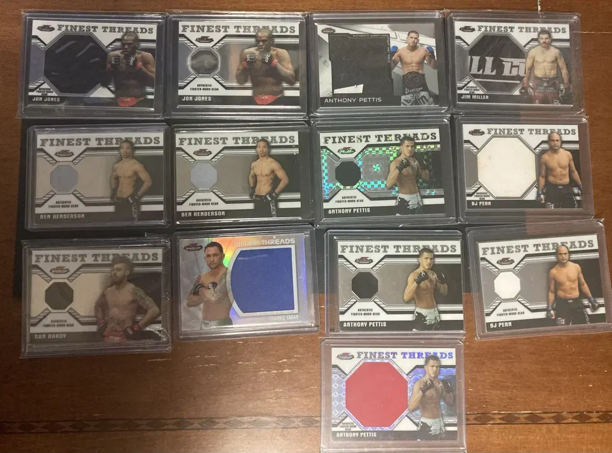 2011 topps ufc finest threads 렐릭 존존스 등