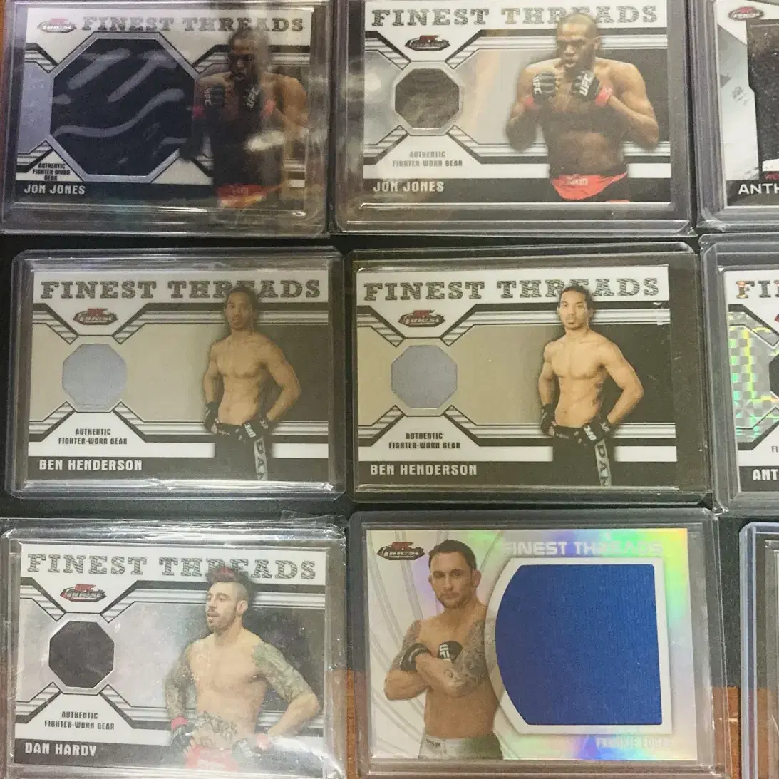 2011 topps ufc finest threads 렐릭 존존스 등