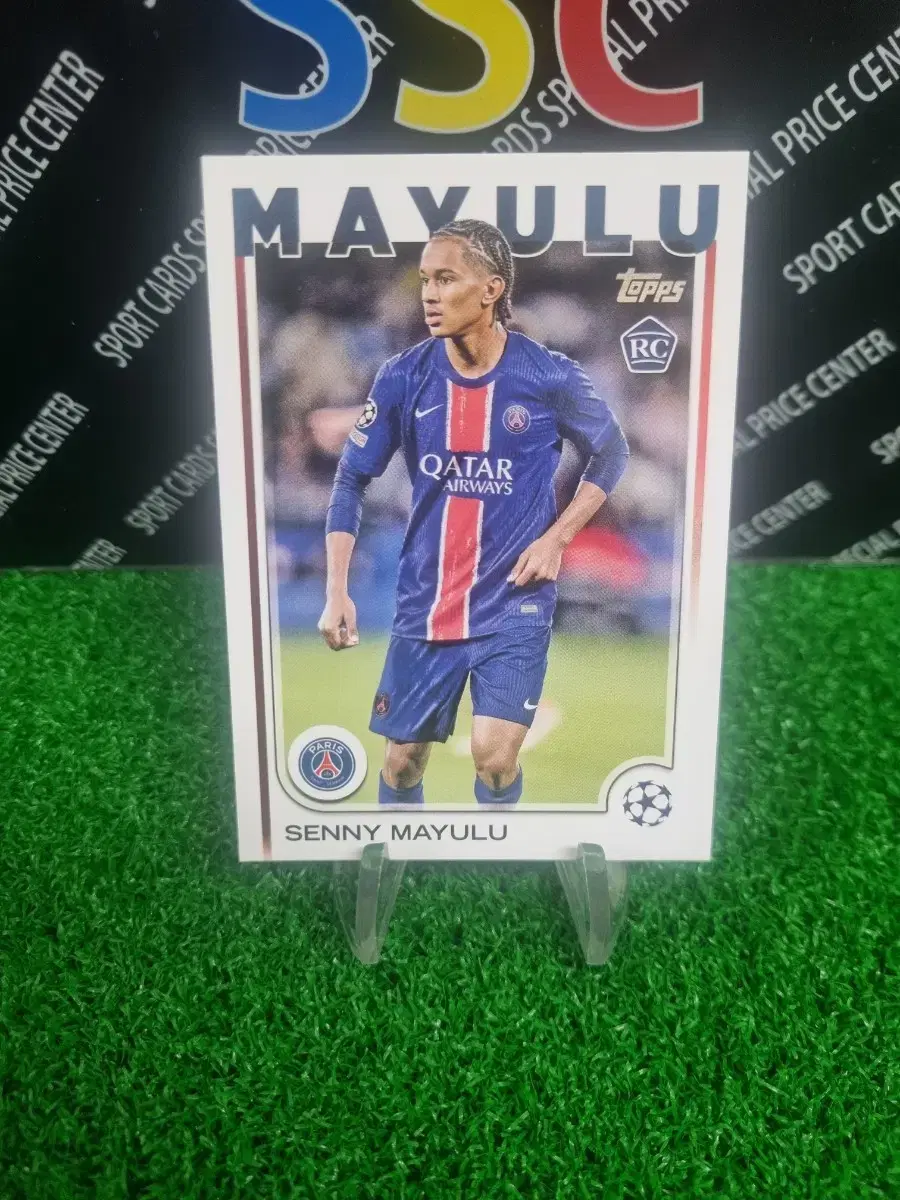 25Tops Competitions Paris Saint-Germain Seni Mawulu Rookie Football Card