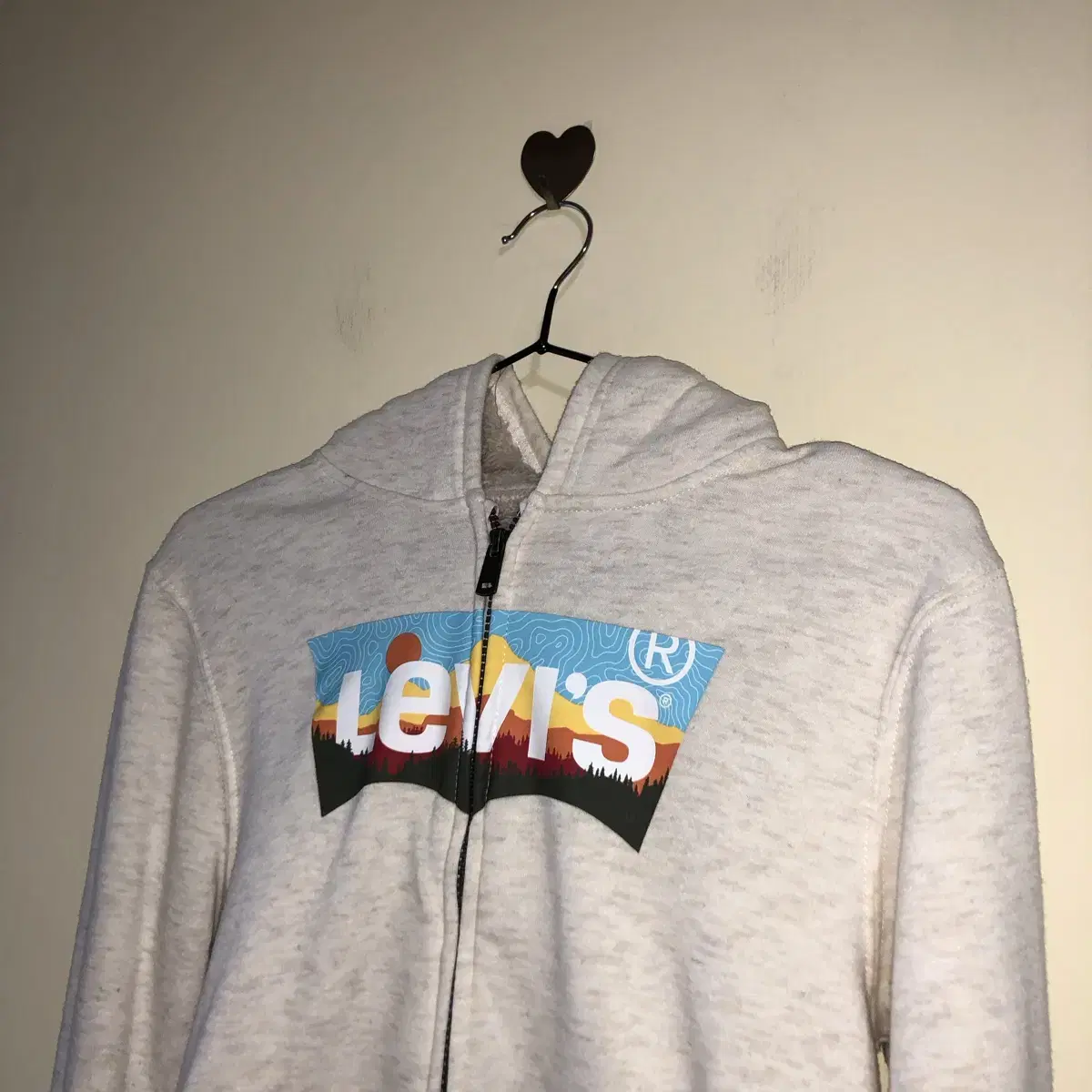 Vintage Levi's oatmeal hood zip up