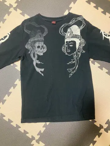 일본풍 패턴 보살 롱 슬리브 셔츠