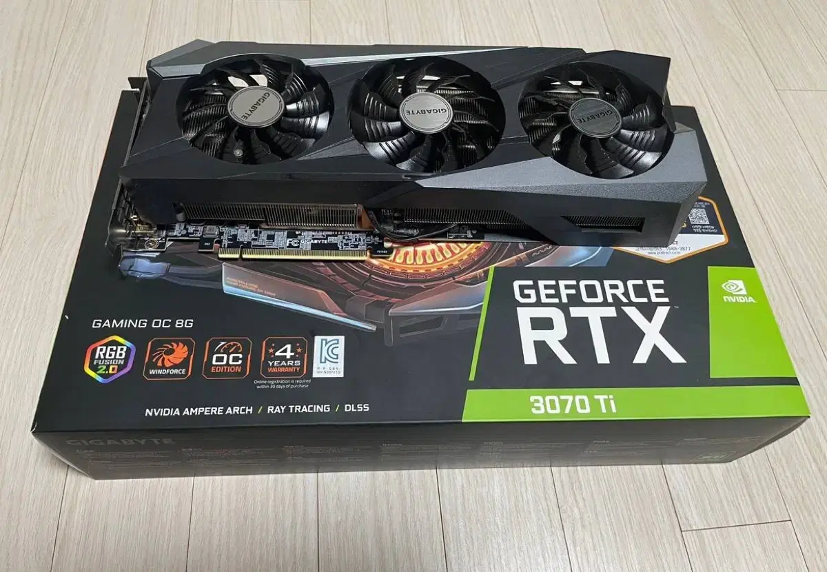 기가바이트RTX 3070TI 그래픽카드 팝니다.