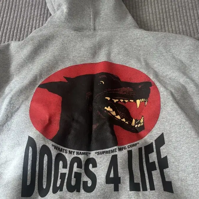 슈프림 24ss supreme doggs hooded grey L사이즈