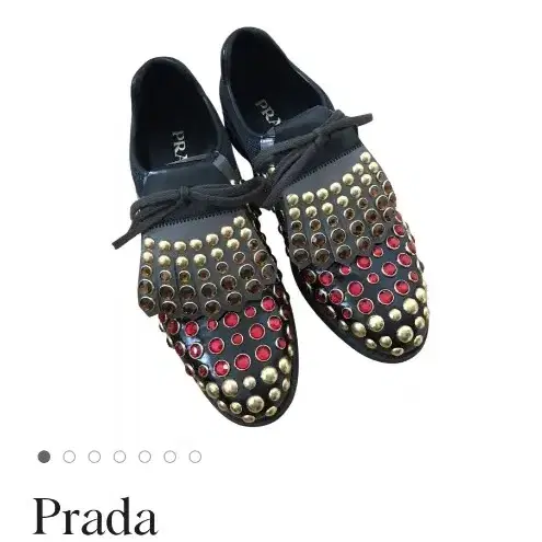 프라다 prada 2eg 053 크리스탈 옥스퍼드 슈즈