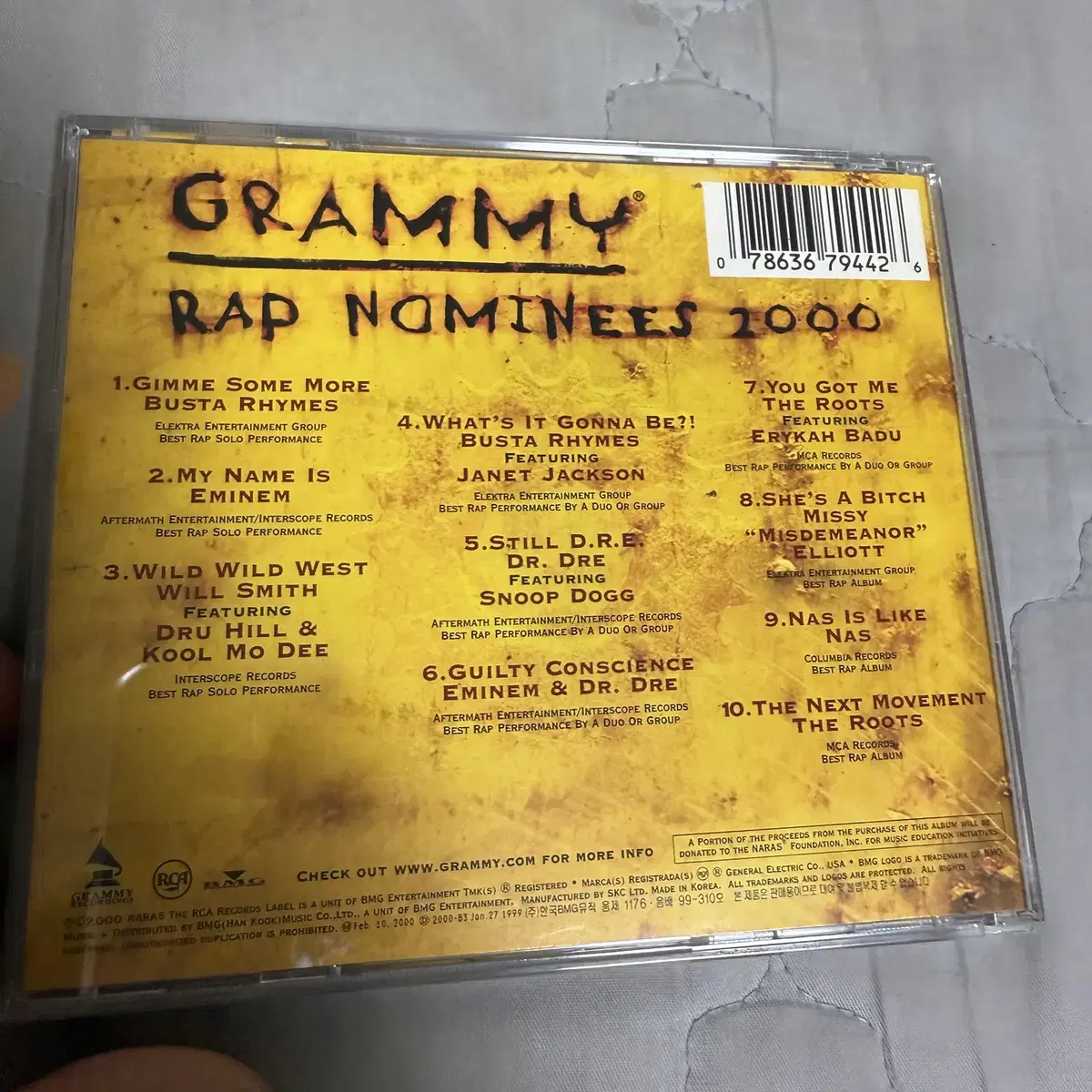 Grammy Rap Nominees 2000 (그래미 랩 노미니스) 판매