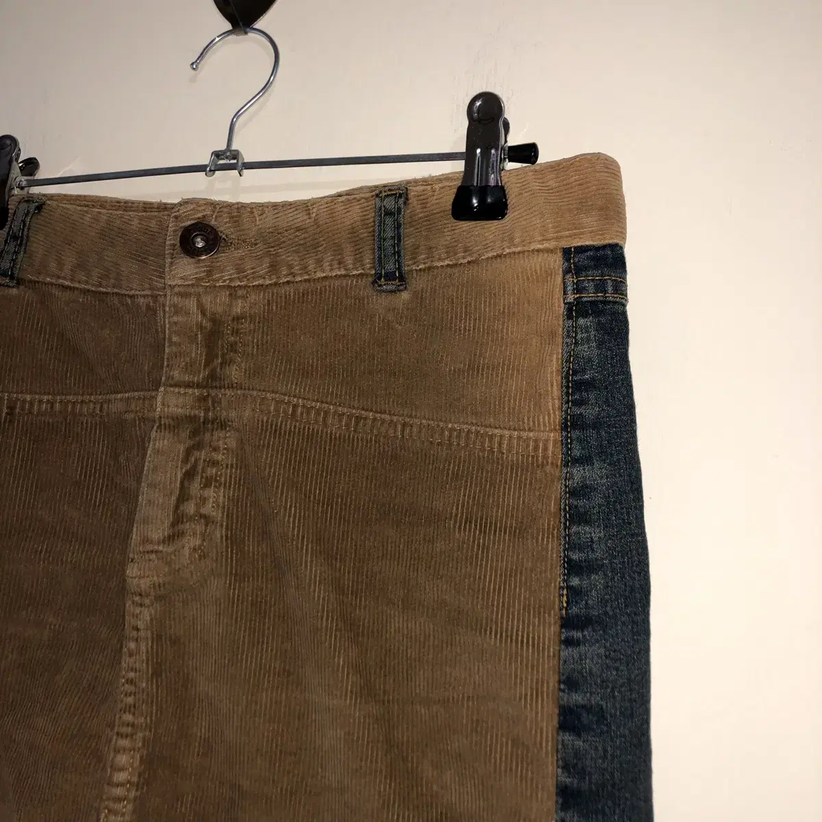 Vintage CC club camel denim midi sk