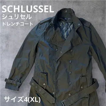 SCHLUSSEL 슐러셀 트렌치코트 카키 사이즈 4(XL)
