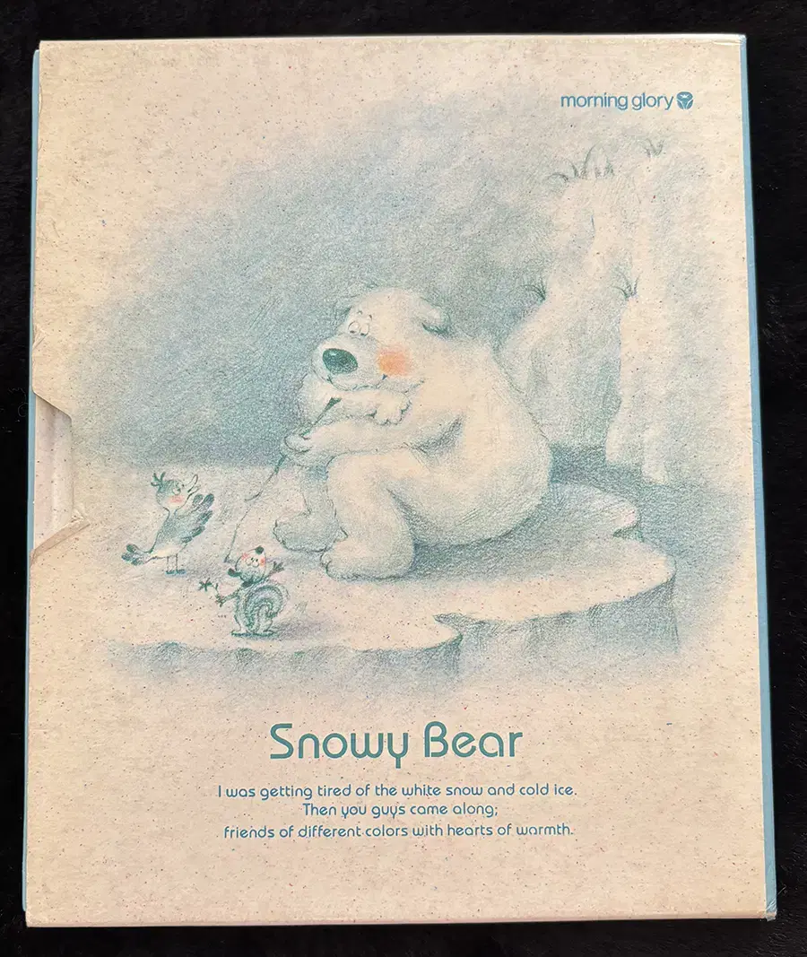 고전문구 모닝글로리 snowy bear 100년 일기장 빈티지 다이어리