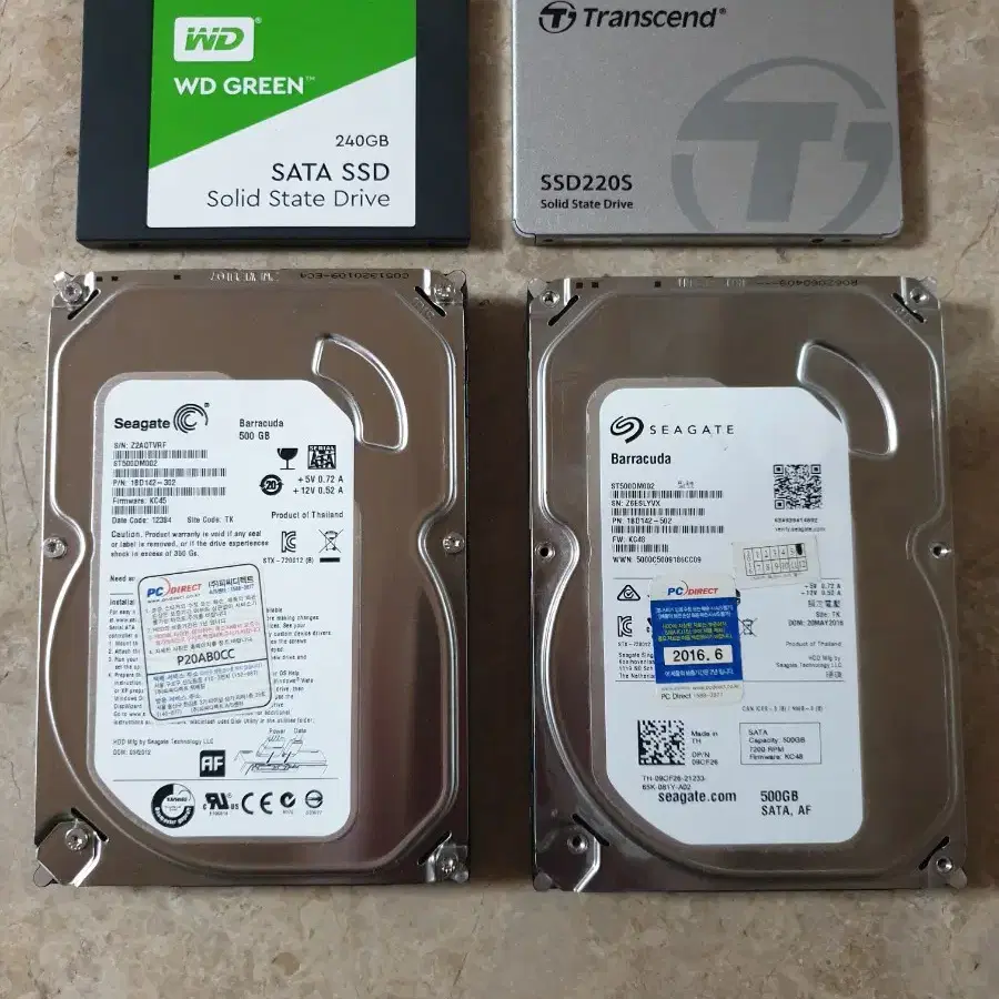 SSD 및 HDD 팝니다..