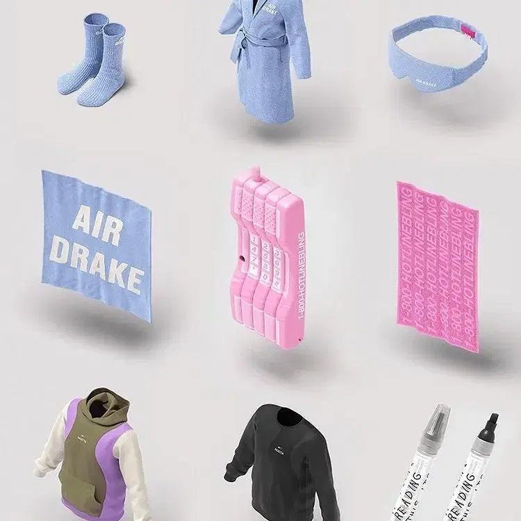 [L] Drake x Defective Garments 크루넥 블랙