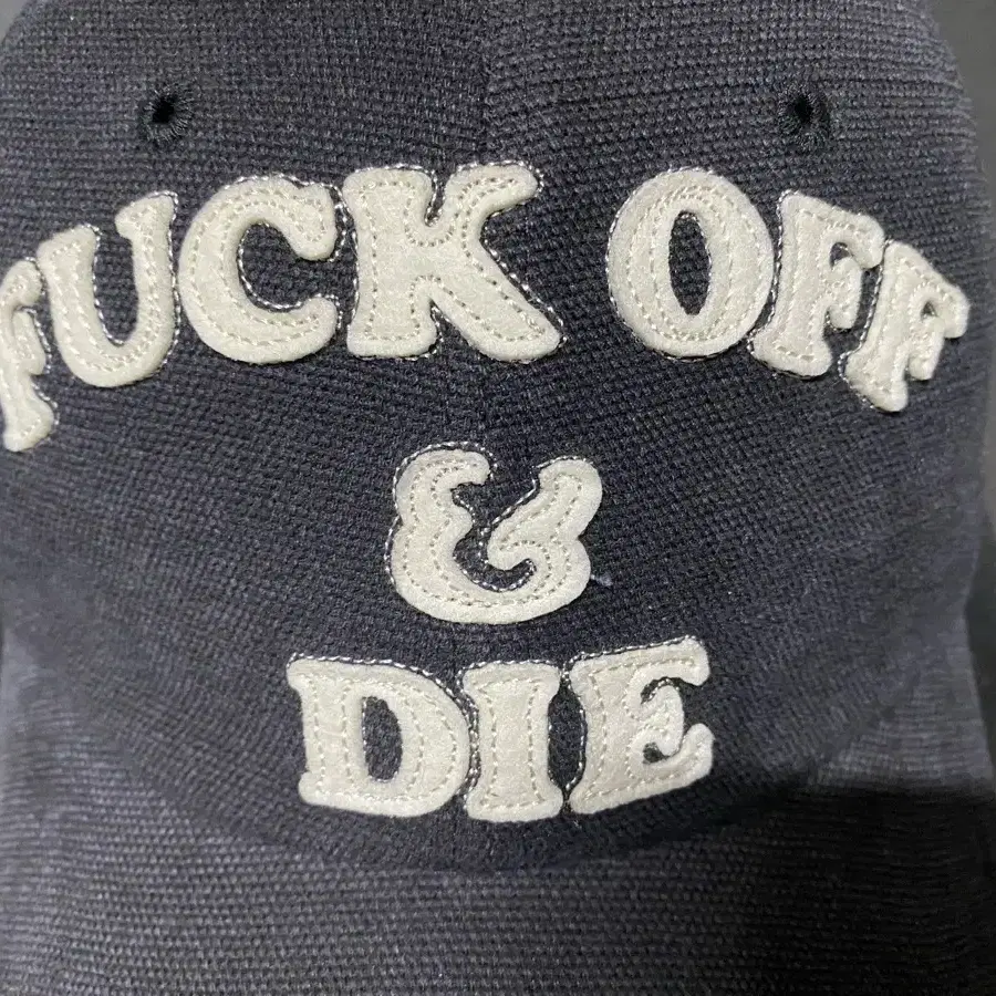 FUKUTI fuck off vintage style cap(볼캡)-3