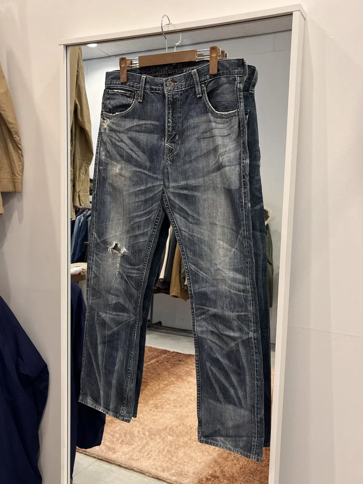 00s Levis 리바이스 202 신치백 빈티지 데님 팬츠