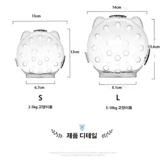 반려동물 고양이 우주헬멧 물림방지 투명후드