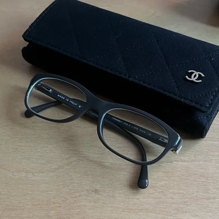 샤넬 안경 퀼팅 가죽 로고 CHANEL Eyeglasses