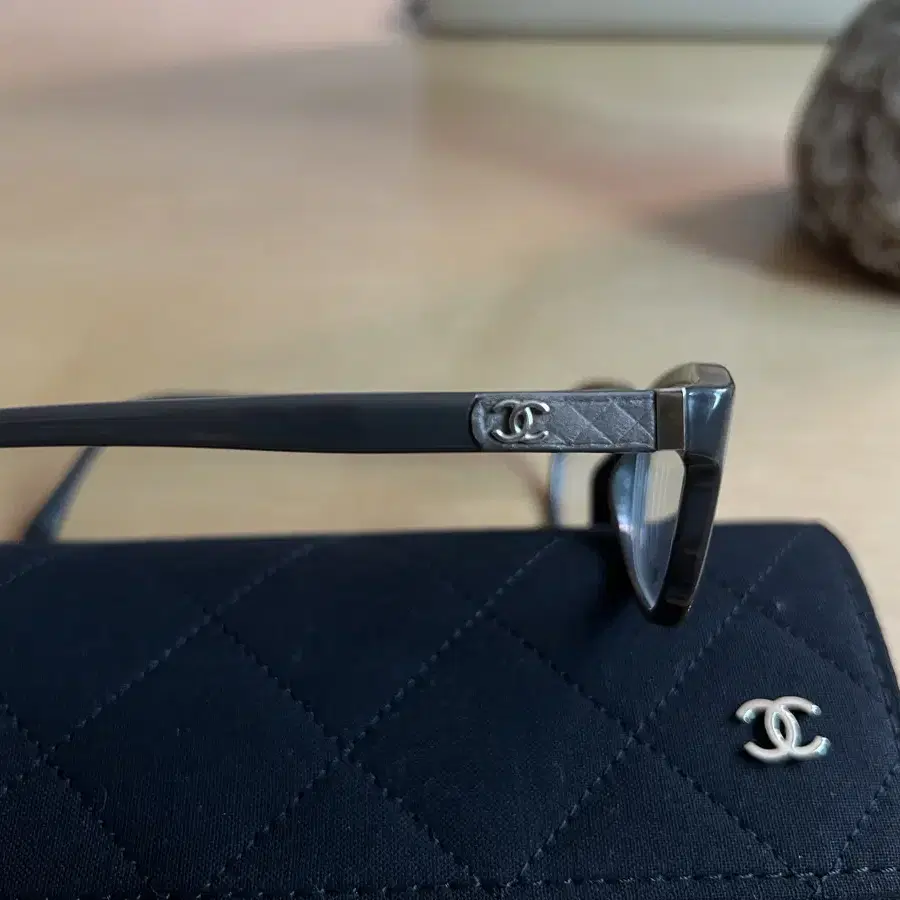 샤넬 안경 퀼팅 가죽 로고 CHANEL Eyeglasses