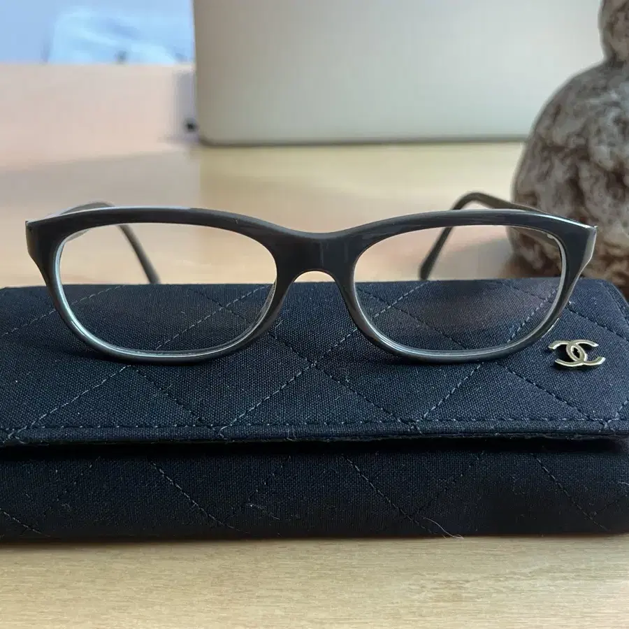 샤넬 안경 퀼팅 가죽 로고 CHANEL Eyeglasses