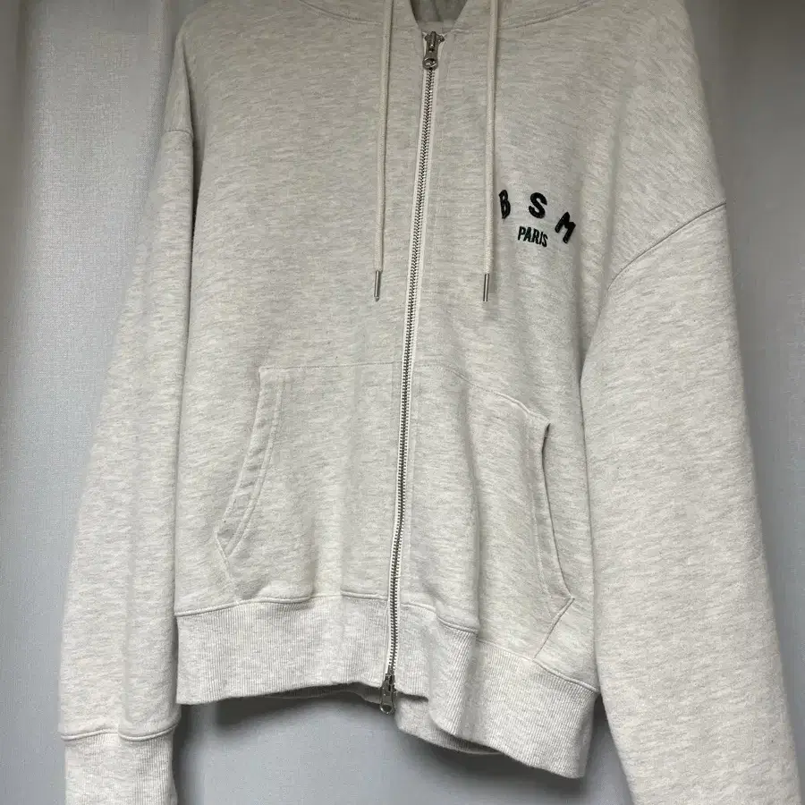 BSM SMALL LOGO ZIP UP - OATMEAL