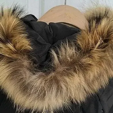 도톰한 웰론 FUR(퍼) 박시핏 여성 롱 패딩