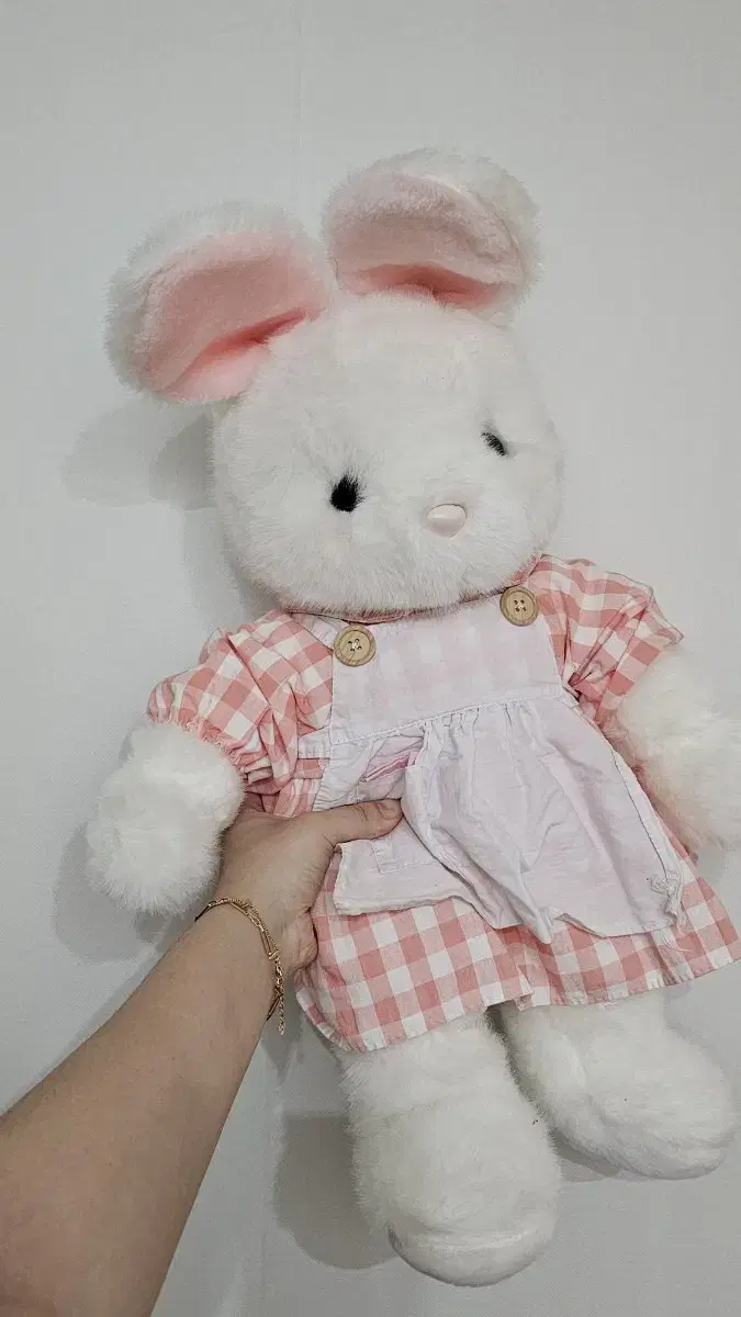 FIRST company large bunny with doll clothes (approx. 50 cm)