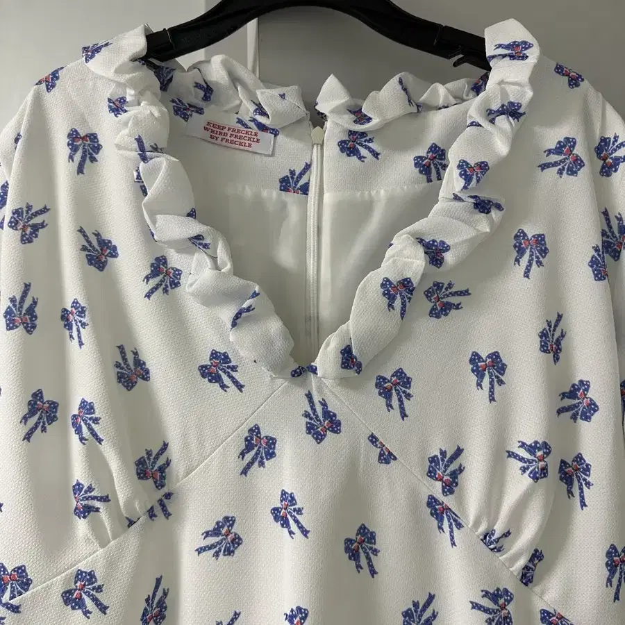 프레클 원피스 blue ribbon dress