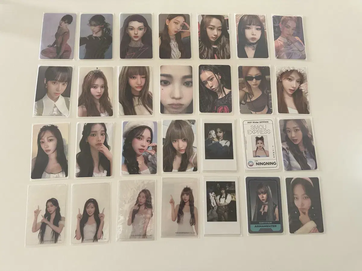 Aespa PhotoKard bulk wts Girls My World seasons greetings Savage