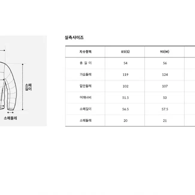 노스페이스화이트라벨여성웨이브RDS다운자켓숏패딩100