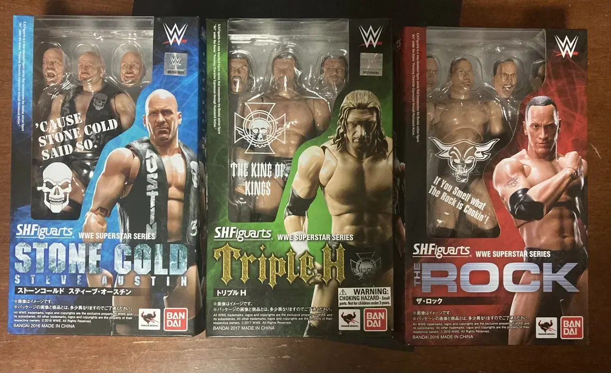 반다이 S.H.Figuarts WWE  스톤콜드 트리플H 더락