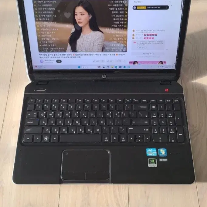 포토삽 게임 가능 HP 노트북 i5 FHD 삼성 ssd 250G +하드