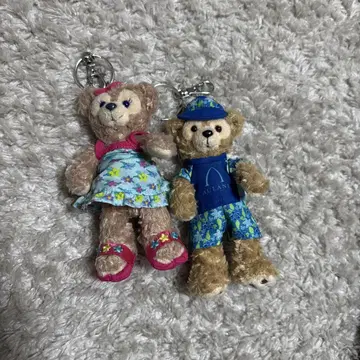 하와이 아우라니 호텔 한정판 더피 & 셰리메이 봉제 인형 키링