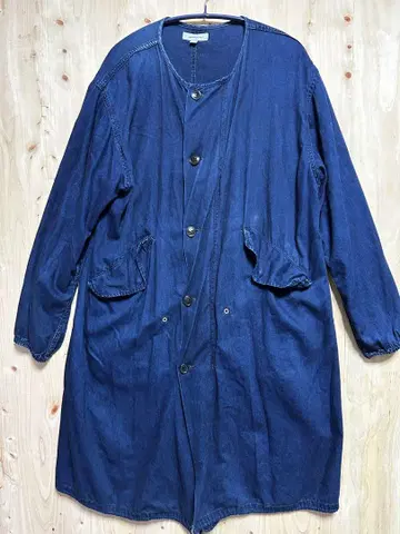 ORDINARY FITS 노컬러 데님 코트 인디고 1 사이즈