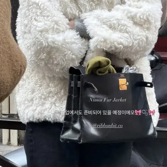 ribbonbit nimos fur coat 배송지변경