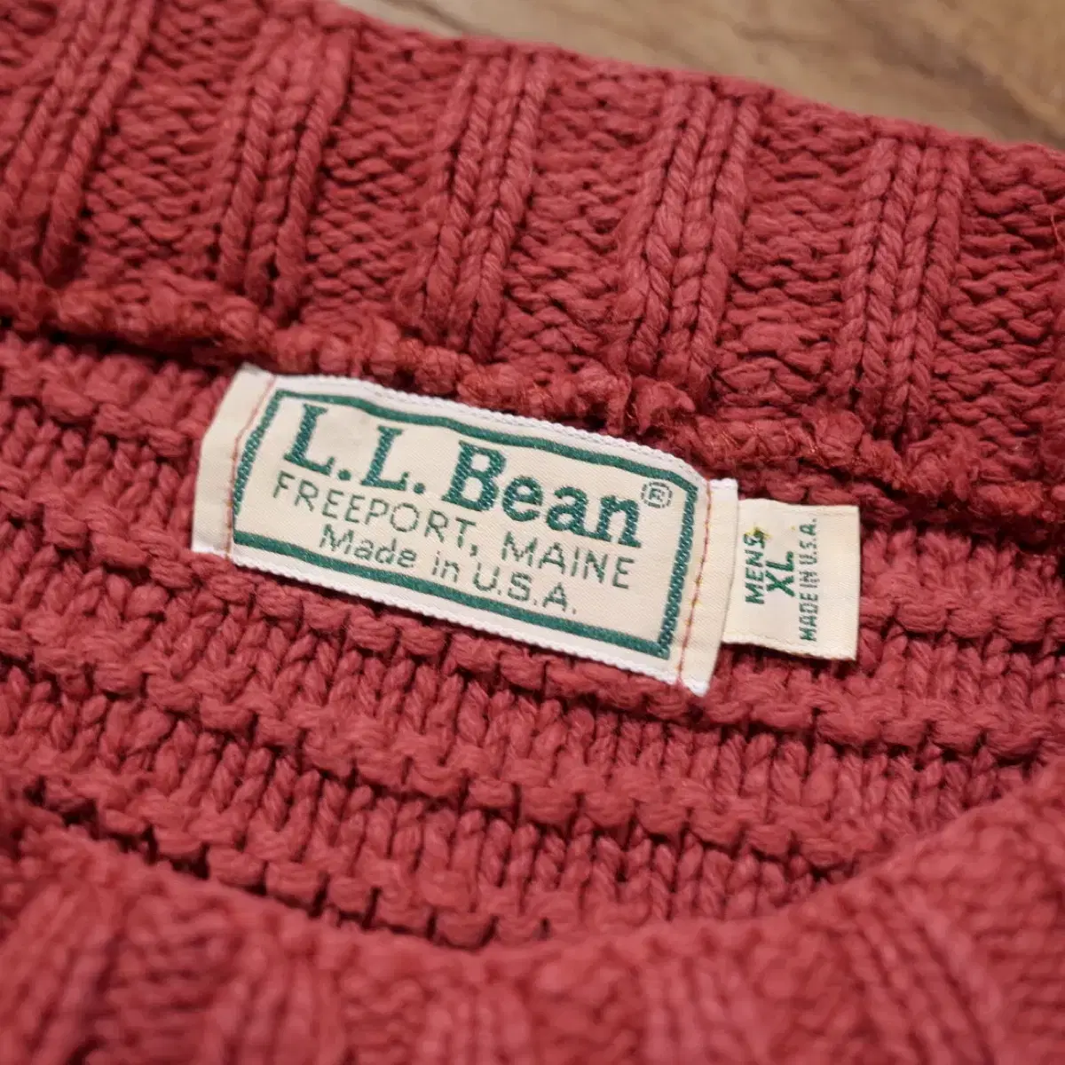 80s L.L. Bean Cotton Sweater, Pink