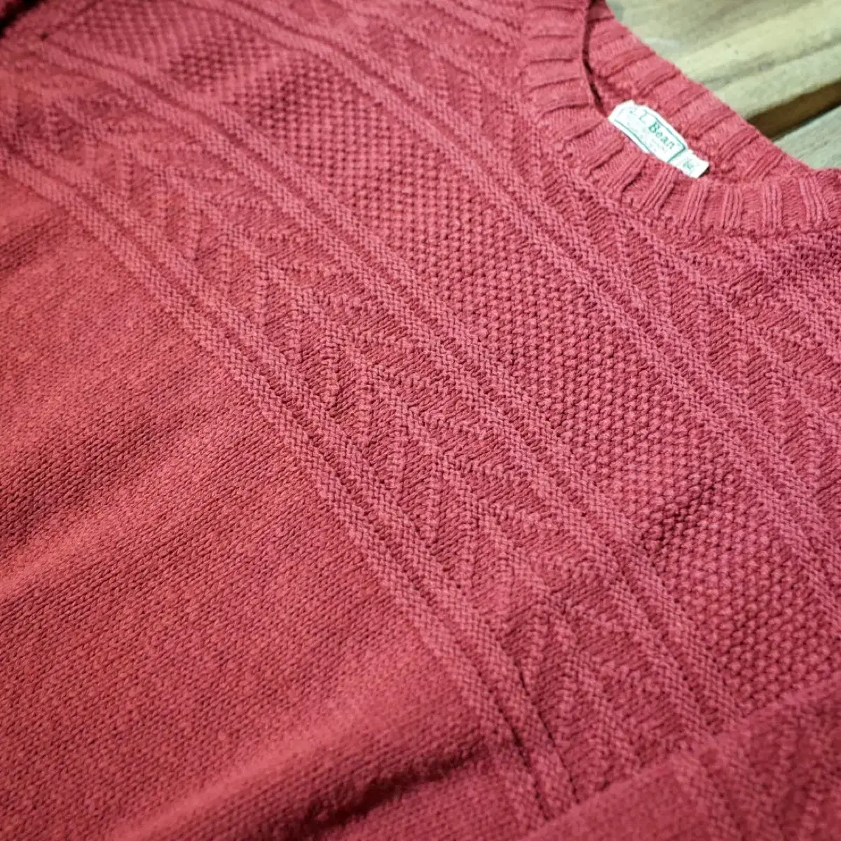 80s L.L. Bean Cotton Sweater, Pink