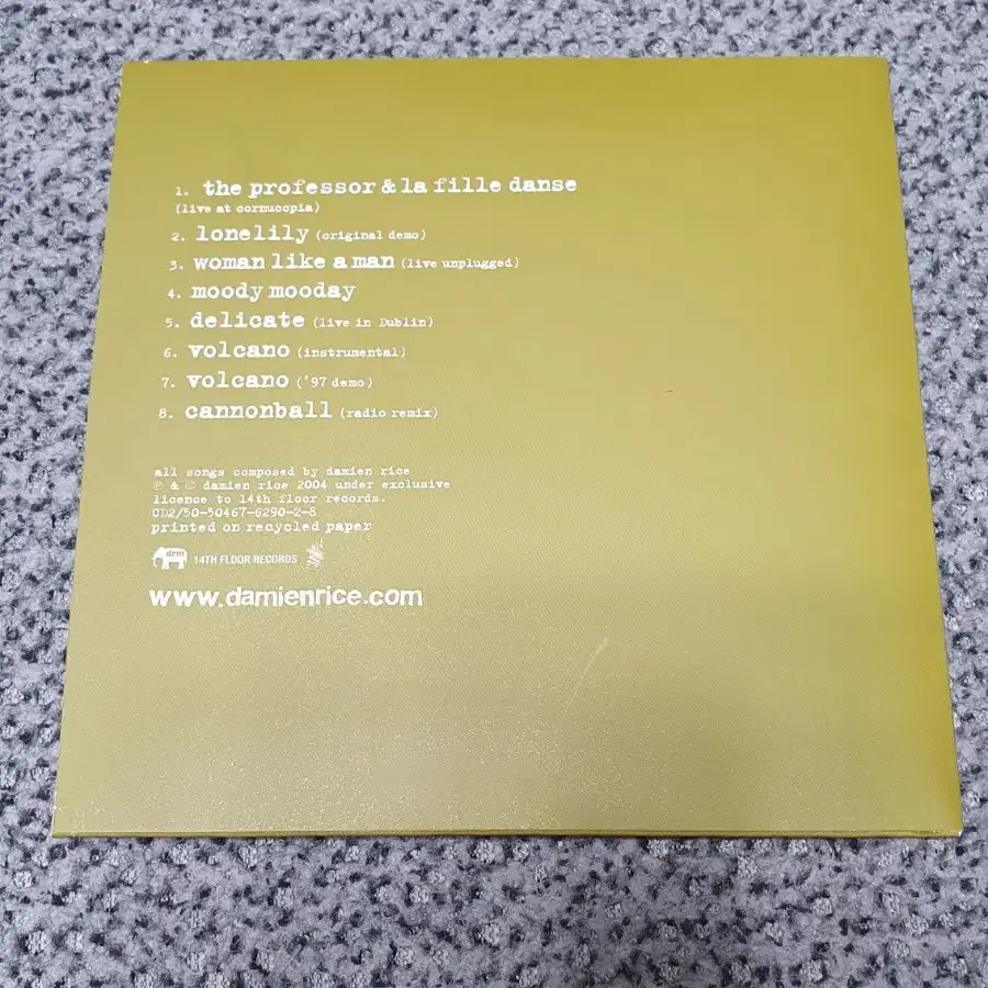 데미안 라이스 (Damien Rice) - O & B-side (2CD)