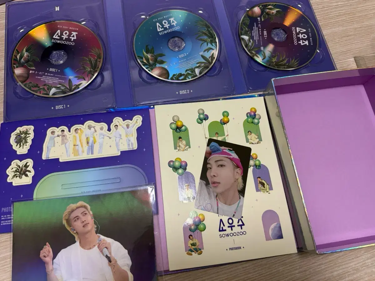 BTS 21년 머스터 소우주 dvd 풀구성 포카 RM