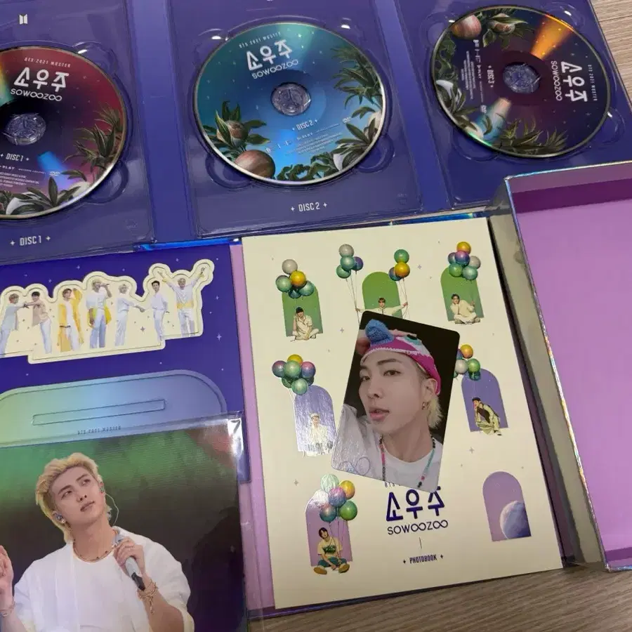 BTS 21년 머스터 소우주 dvd 풀구성 포카 RM