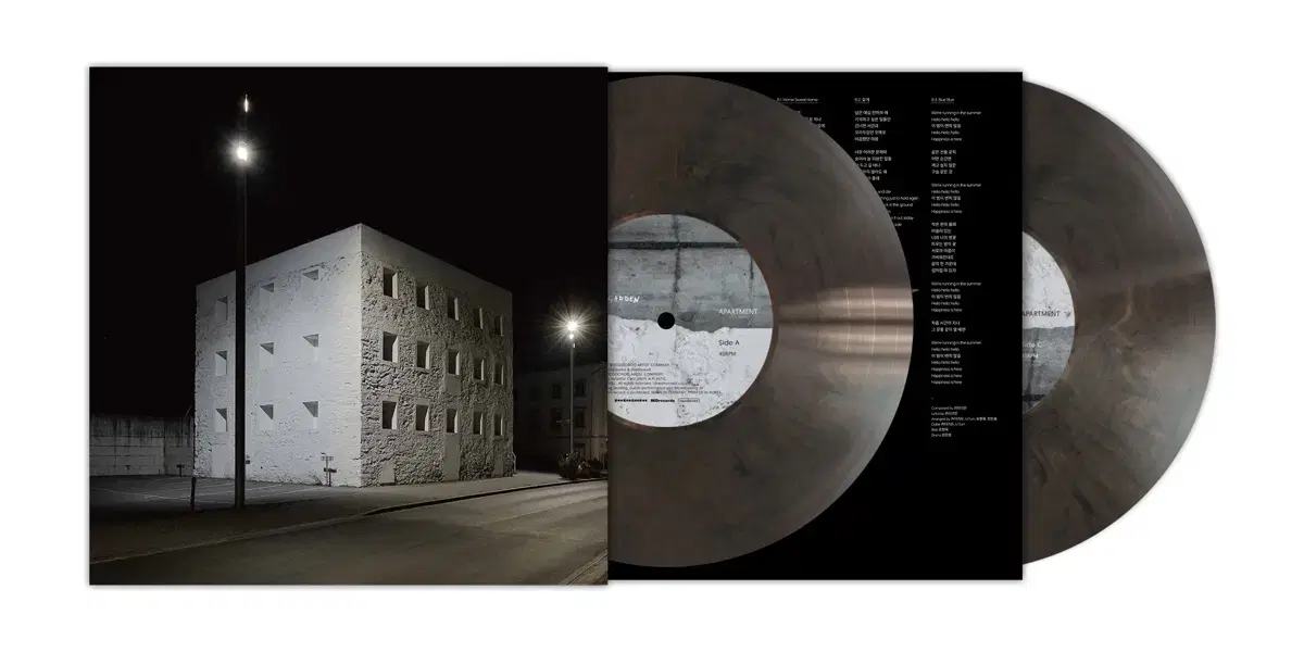 카더가든 2LP APARTMENT 바이닐 파이널프레싱 - 클리어 앤 블랙