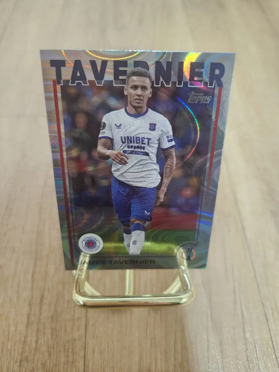 25Tops Competitions Rangers FC James Tavernier Silver Parallel Soccer Card ~~