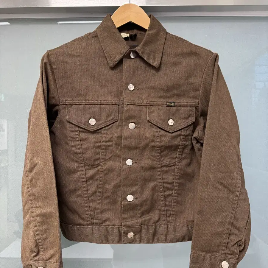 70s USA WRANGLER 랭글러 브라운 데님 자켓