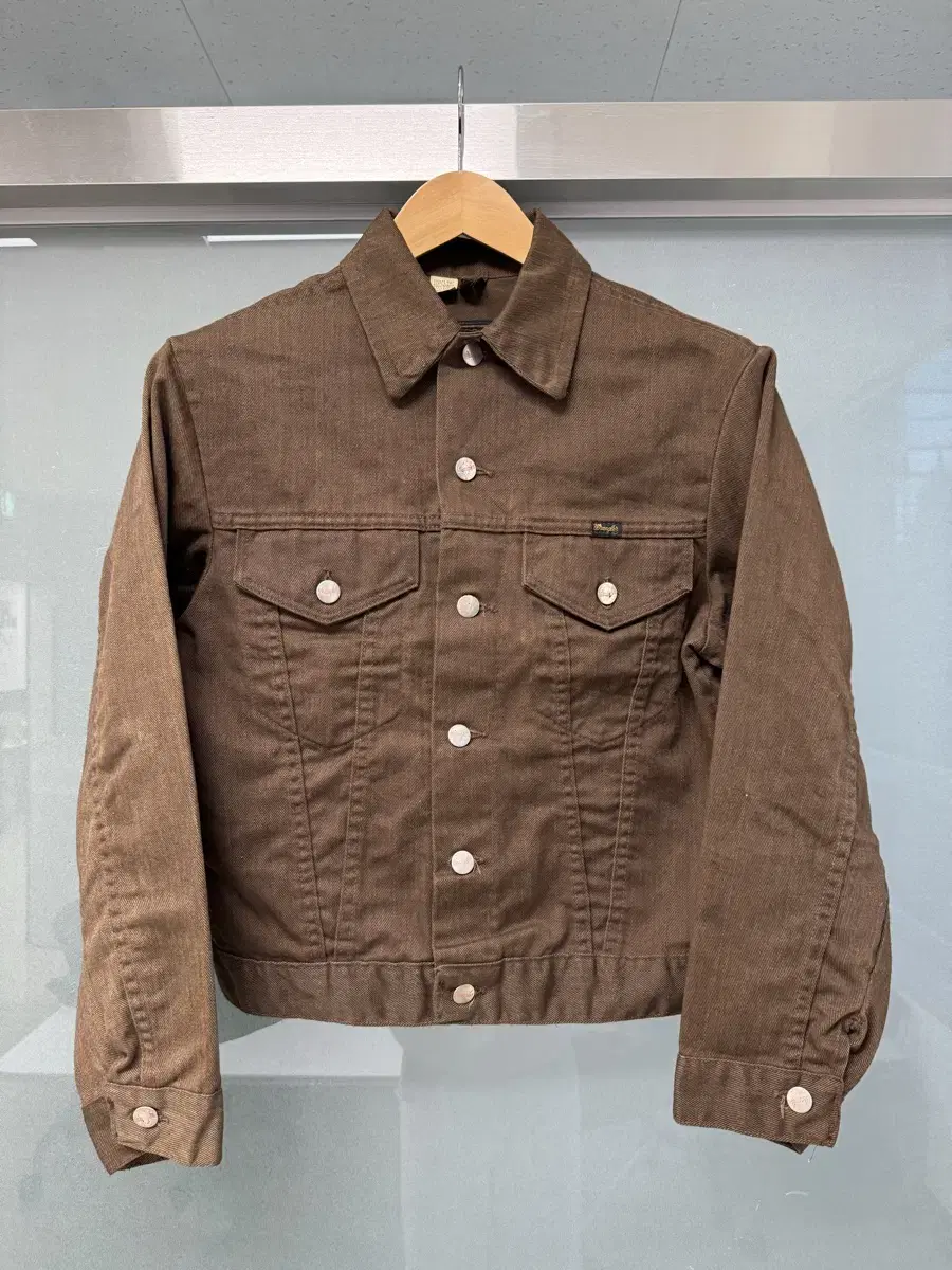 70s USA WRANGLER 랭글러 브라운 데님 자켓