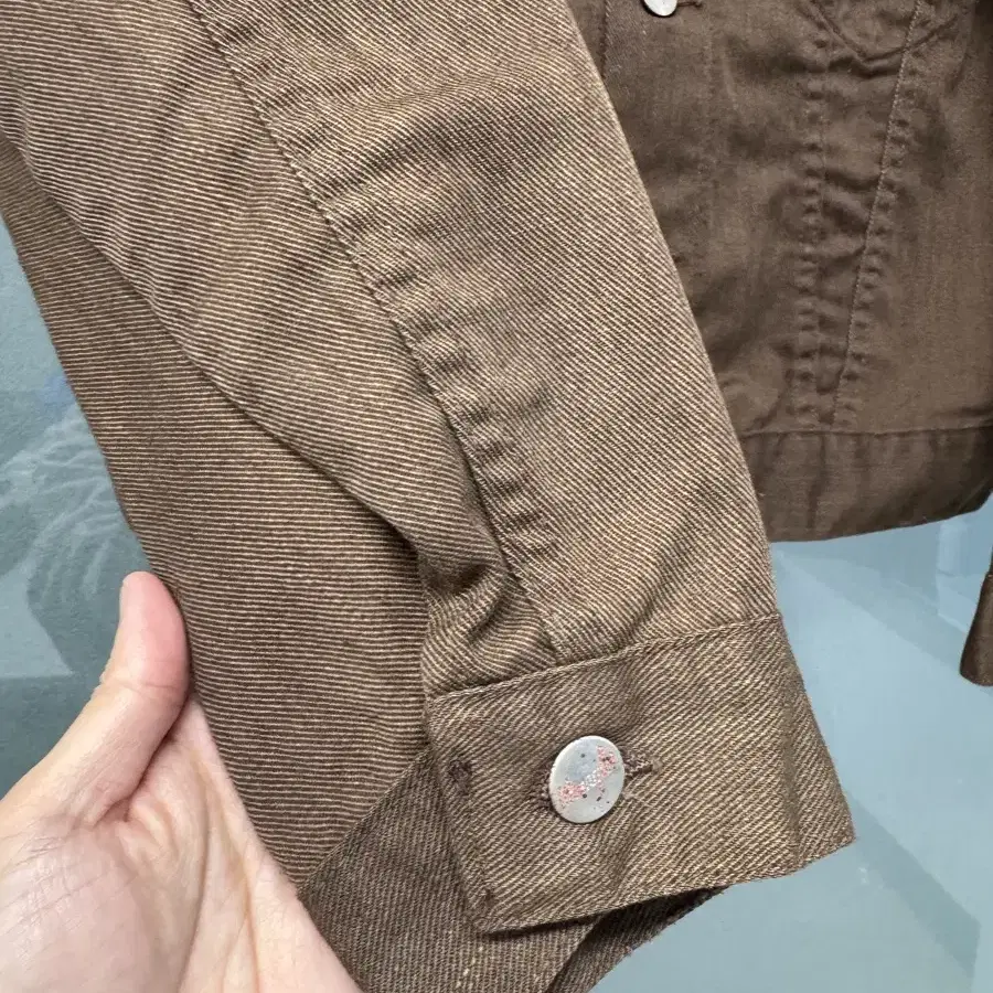 70s USA WRANGLER 랭글러 브라운 데님 자켓