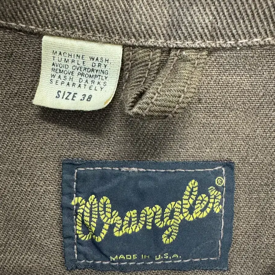 70s USA WRANGLER 랭글러 브라운 데님 자켓