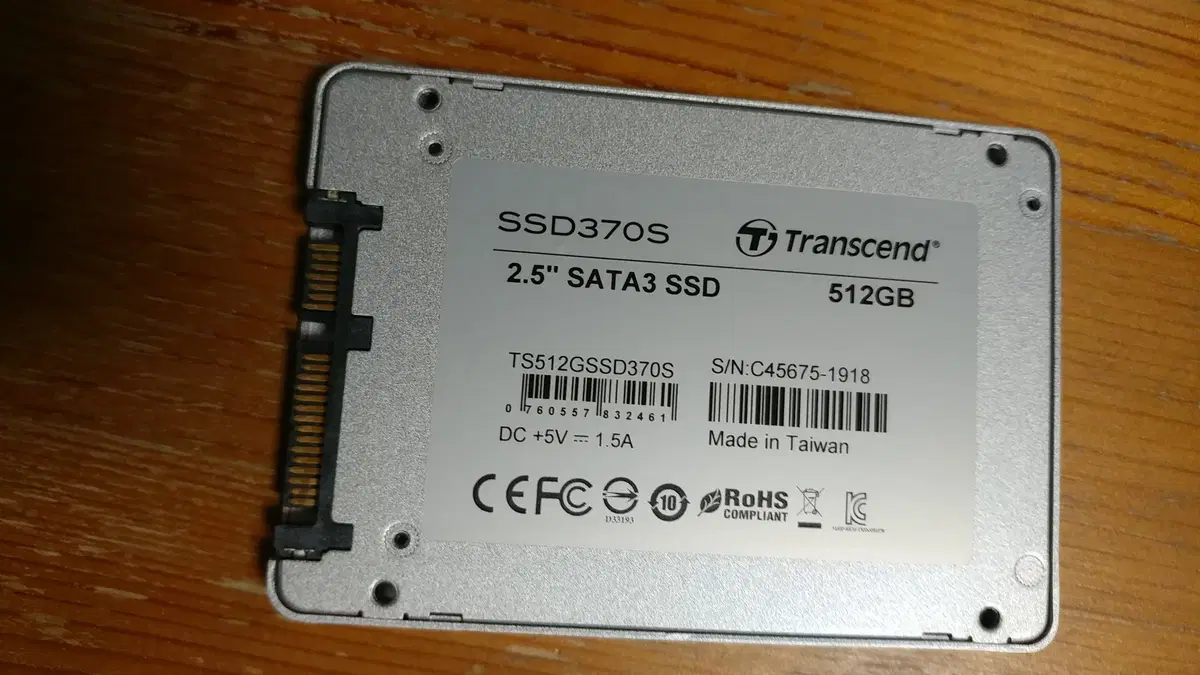 Transcend 512기가 SSD 판매 합니다. ( MLC )