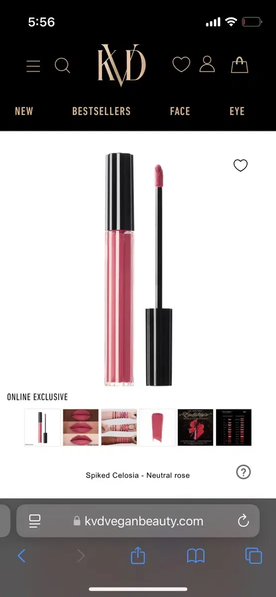 Kat von D 캣본디 비건 리퀴드 립스틱 spiked celosia